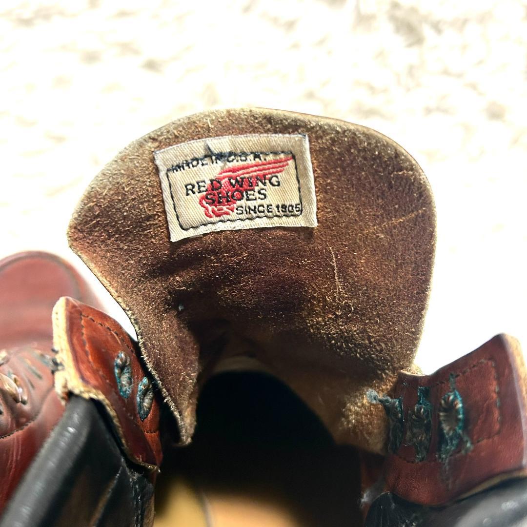レッドウィング モックトゥ 9D 27cm ワークブーツ ヴィンテージ 赤茶