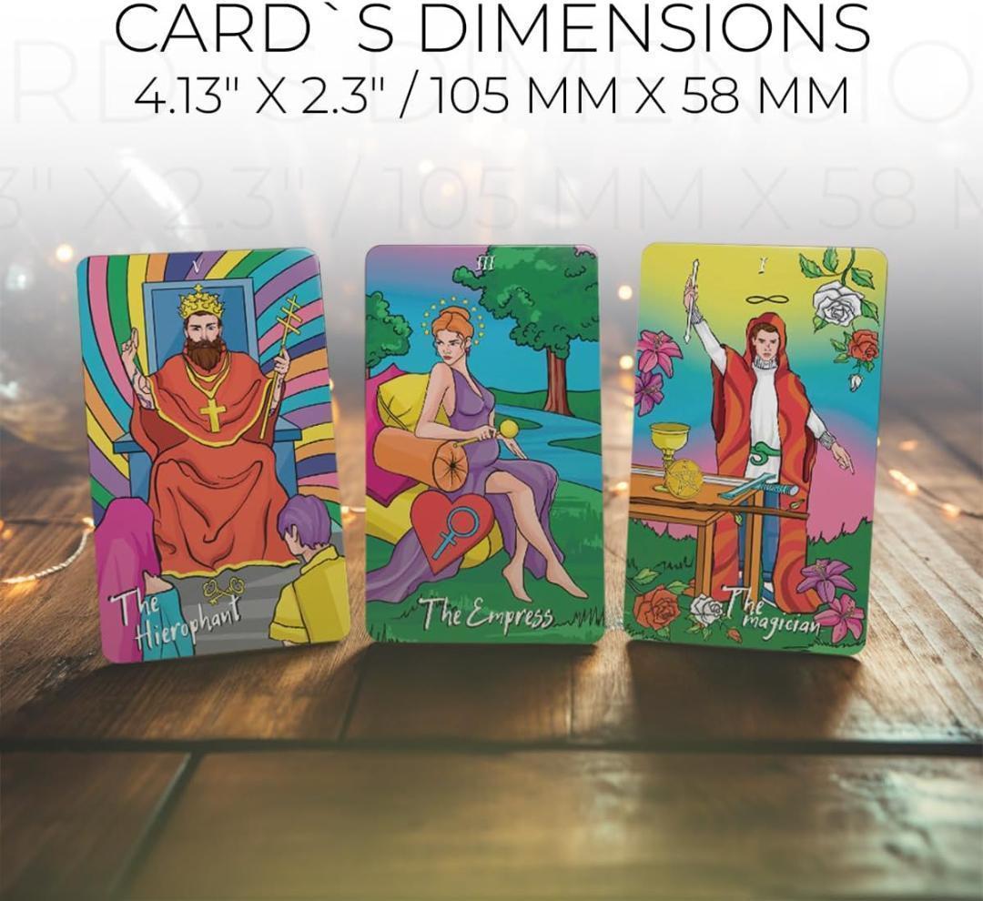 超レア✨海外インディーズデッキ✨鮮やかな色彩のモダンタロットカード