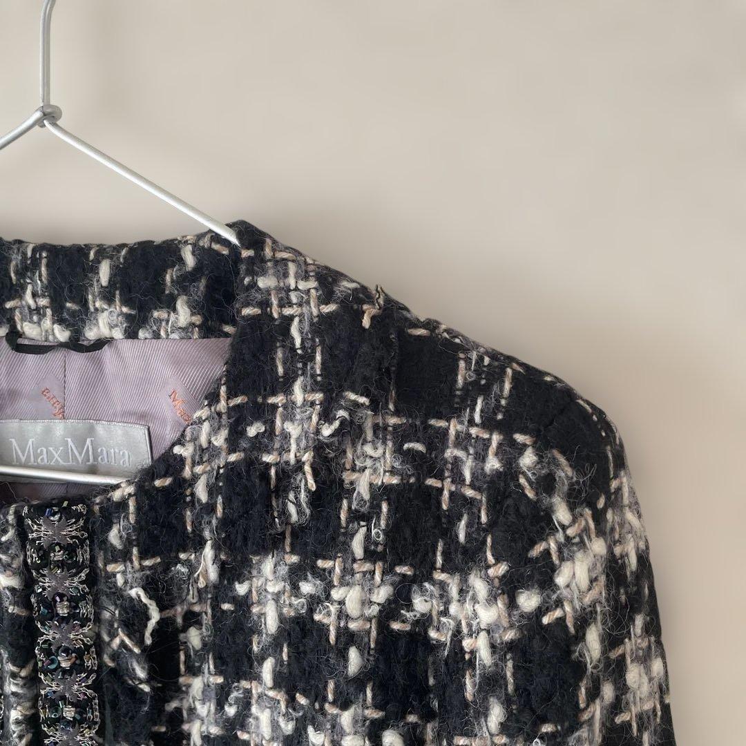 美品　マックスマーラ　ツィードジャケット　42