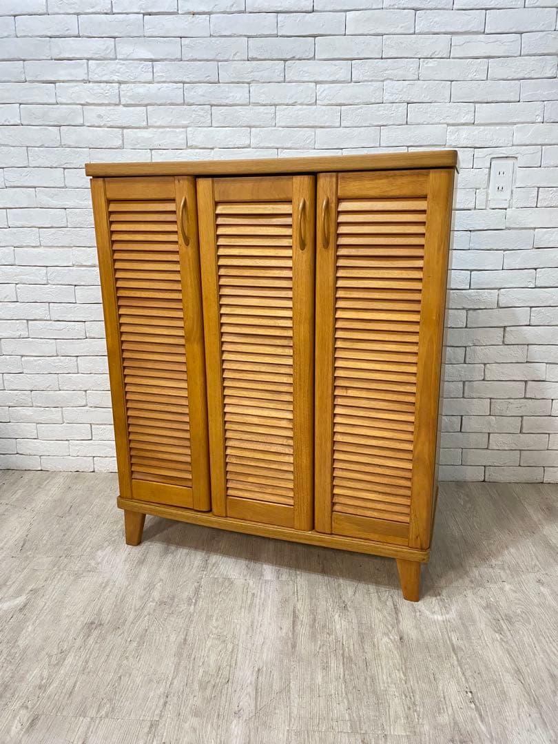 【東京都内23区配送無料】ルーバー　シューズボックス　靴箱　下駄箱　収納　玄関