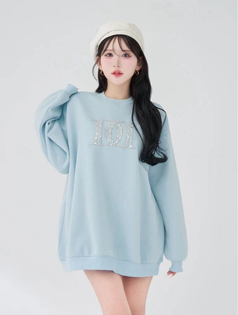 ダーリッチ DDロゴビジュースウェットプルオーバー SAX