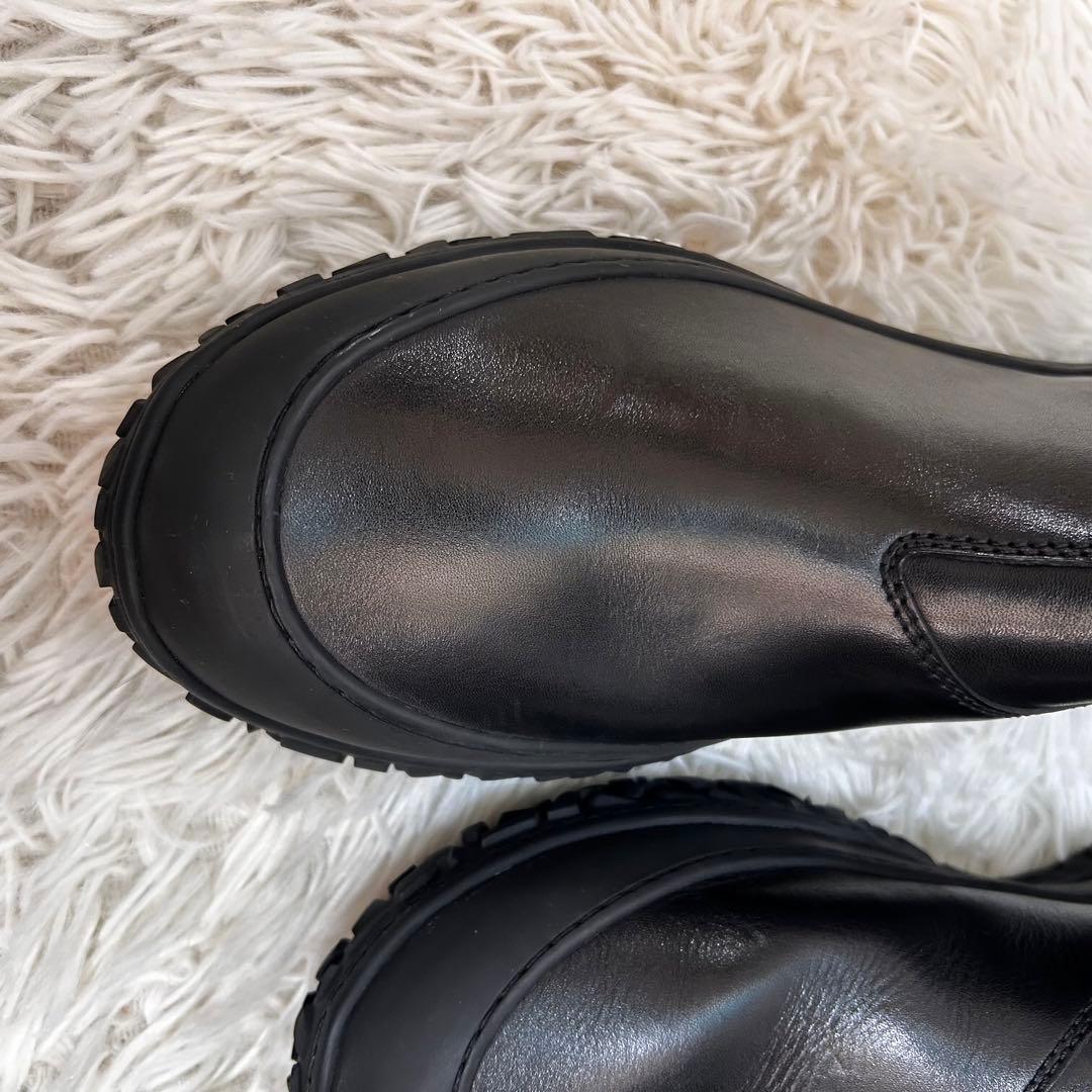 美品　Dior サイドゴアブーツ　チェルシーブーツ　レザー　革　ブラック