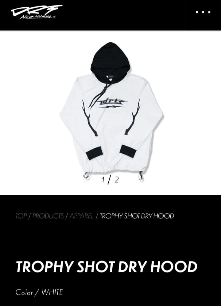 DRT×ELECTRIC トロフィーショートドライ フーディー Lサイズ