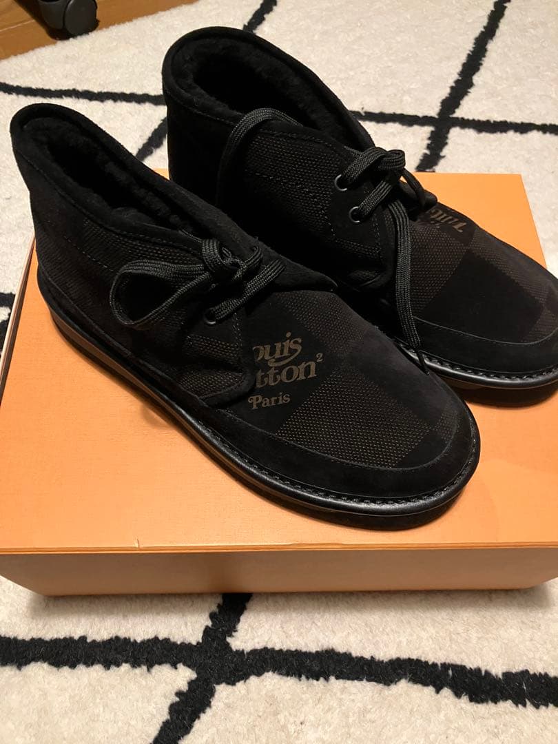【新品未使用品✴️】Louis Vuitton ブラックダミエシューズ UK6