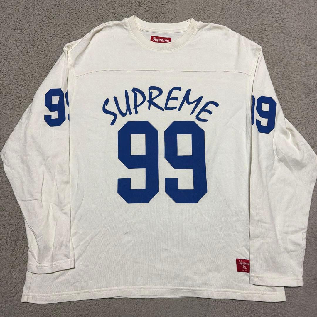 24ss Supreme 99 Football Top ロンt tシャツ　XL