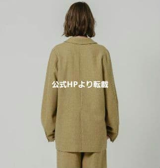 [Èaphi] ウールツイードジャケット キャメル