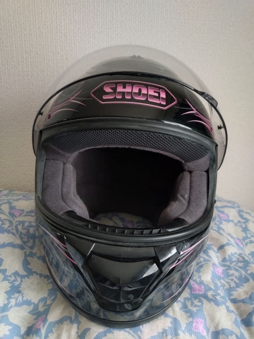 ショーエイSHOEIフルフェイスヘルメットピンクハイビスカスサイズL