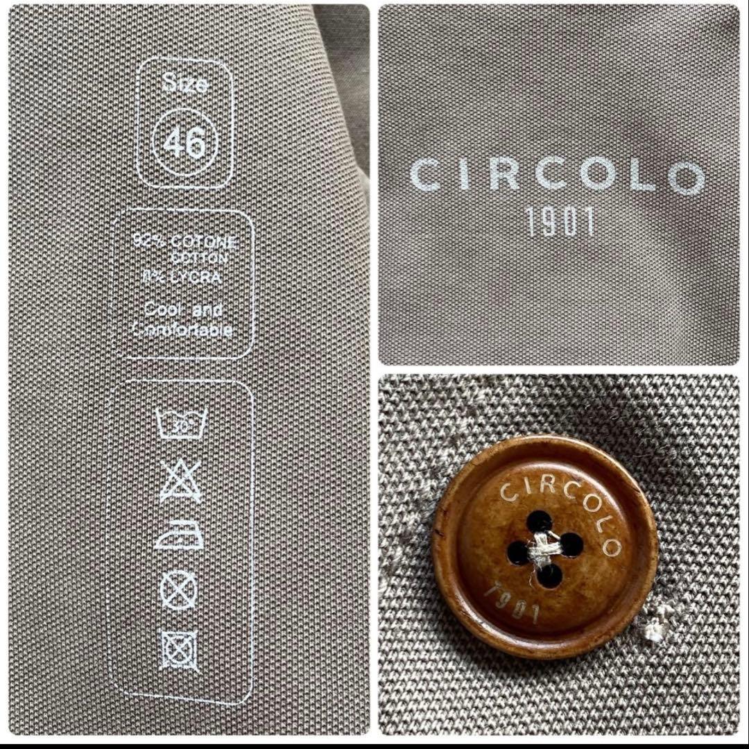 k*a様 CIRCOLO ストレッチ アンコンジャケット パイピング ロゴ刻印ウ