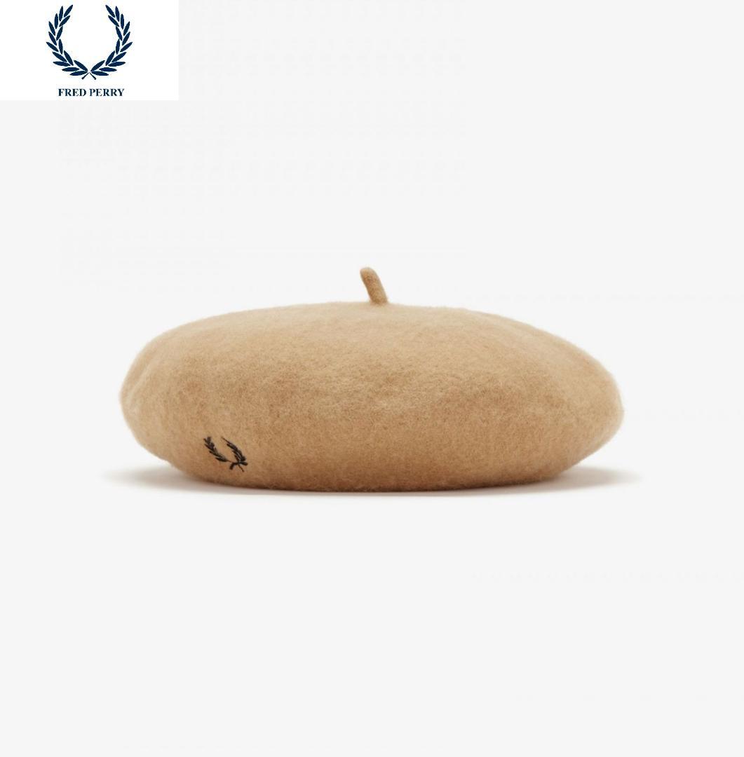 FRED PERRY ベレー帽　ダークキャラメル　正規品　新品　タグ付き 残1点