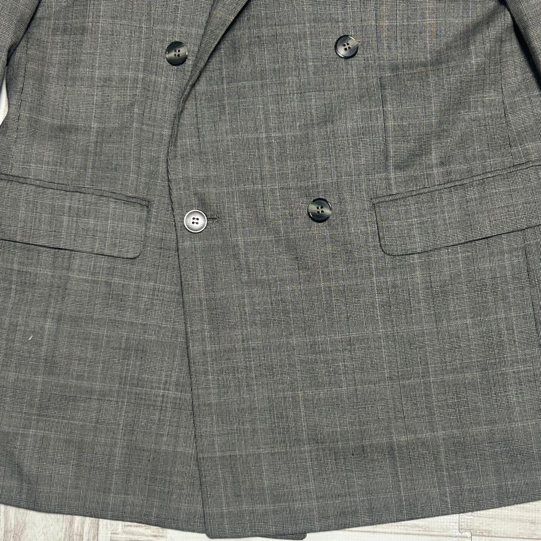 【美品】クリスチャンディオール　セットアップ　ダブル　グレンチェック　 L相当