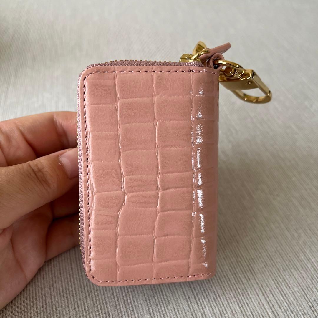 サマンサタバサ　クロコ押しキーケース　Samanthatabasa