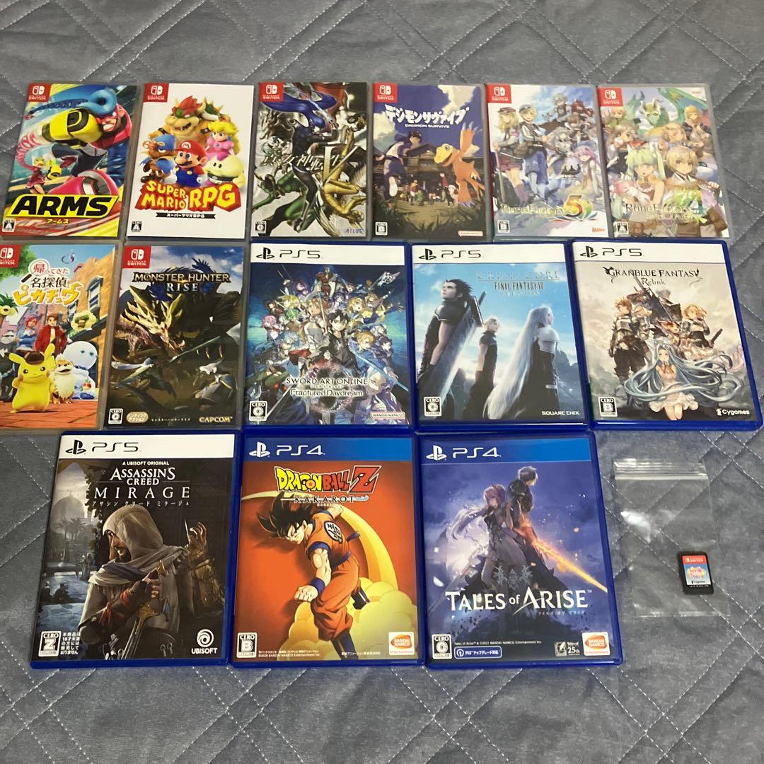 ニンテンドースイッチ　ps4 ps5ソフトまとめ売り　ゲームソフトまとめ売り