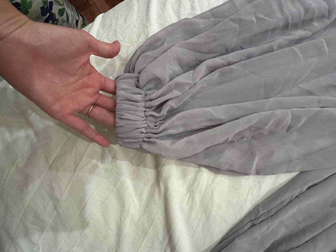 匿名発送グレー シフォンベリーダンス衣装モアシャハット　お値引き中です♪