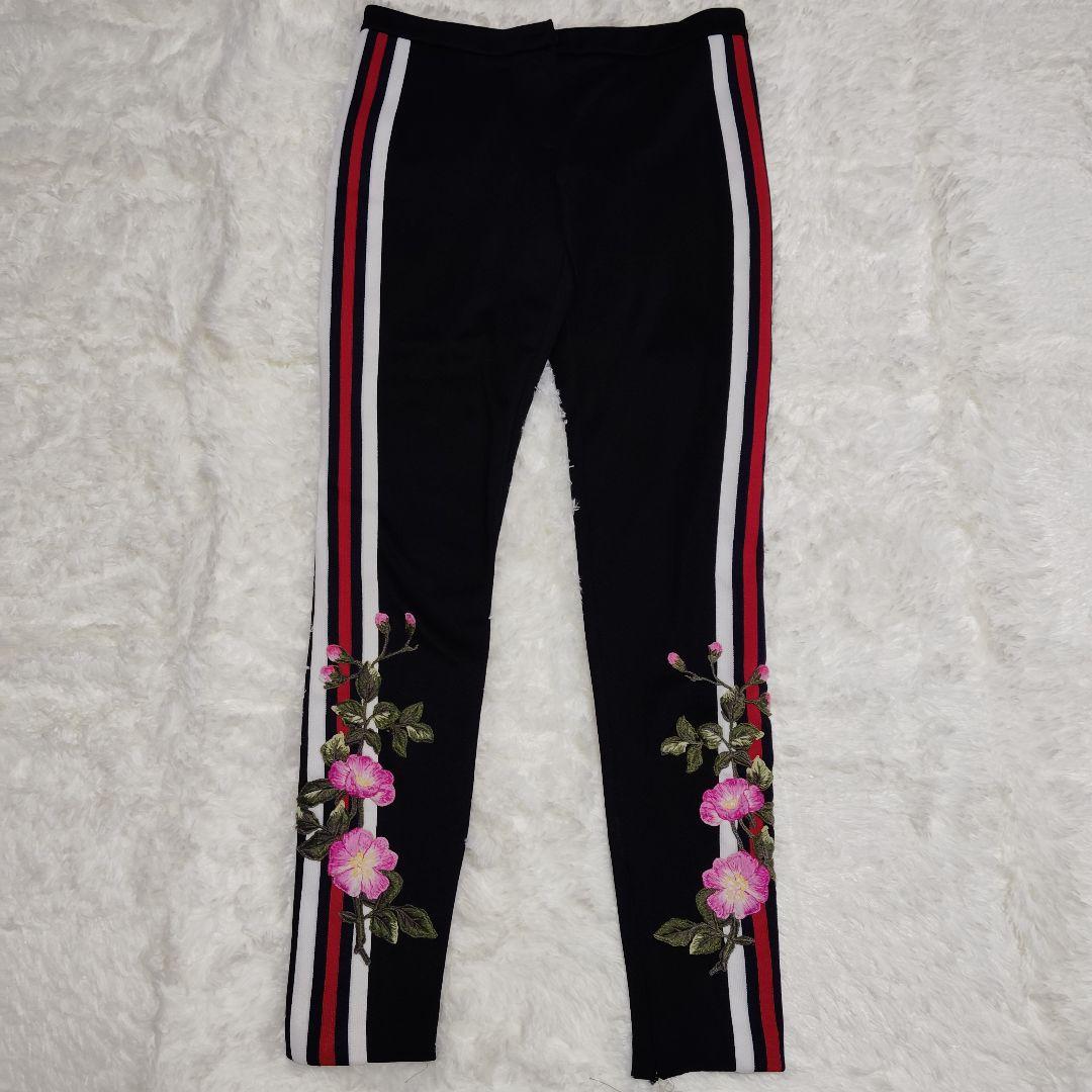 美品 GUCCI グッチ ジャージ ボトムス シェリーライン 花柄 フローラ S