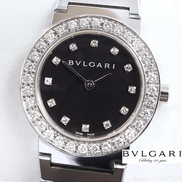 ブルガリ★BVLGARI　12P+ダイヤベゼル★ダイヤ鑑定書つき　ウォッチ