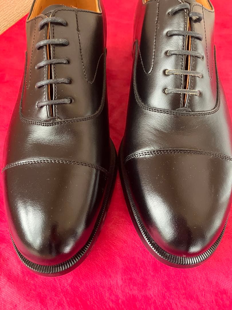 REGAL ブラック ストレートチップ レザーシューズ 革靴