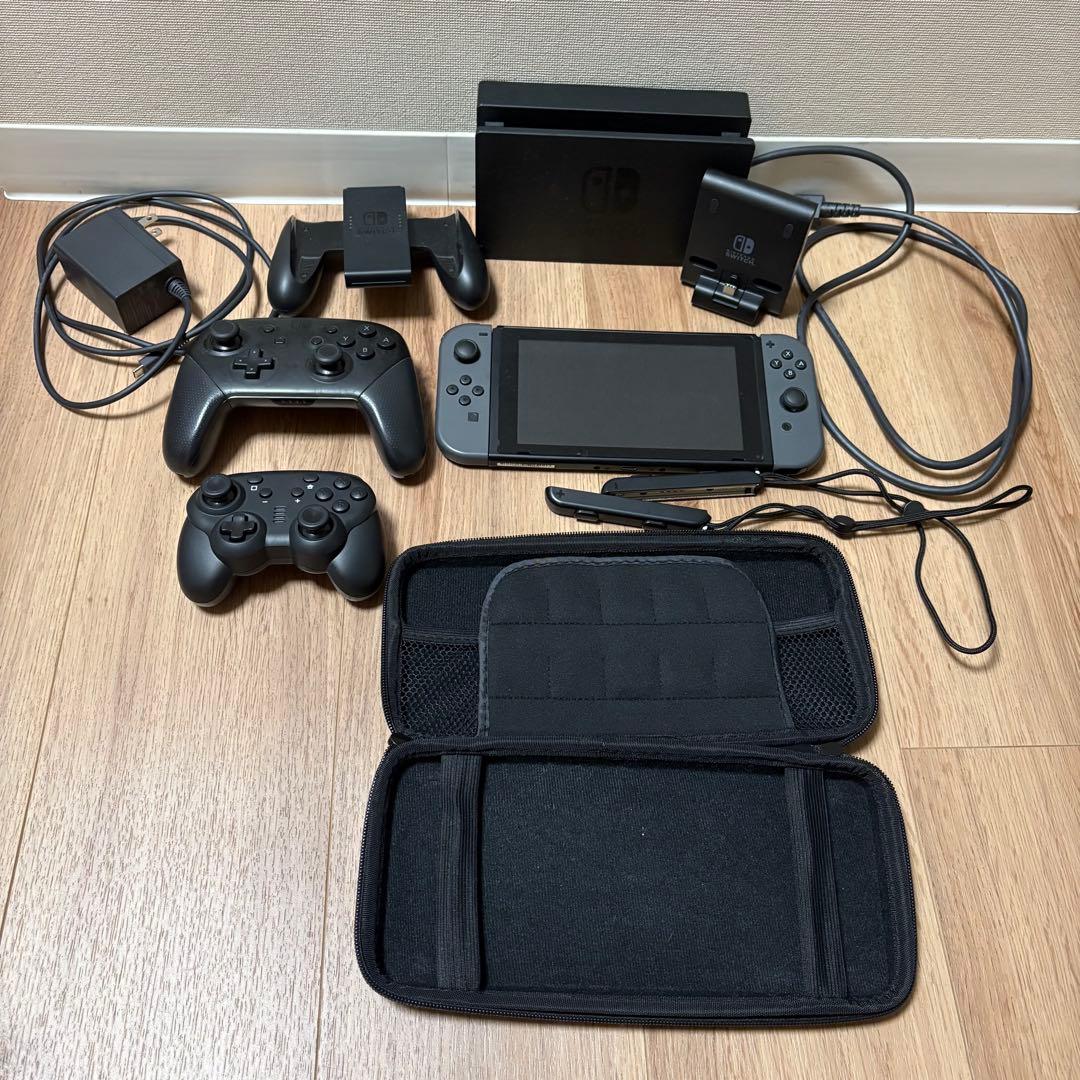 値下げ！【美品】Nintendo Switch 本体　グレー　セット販売