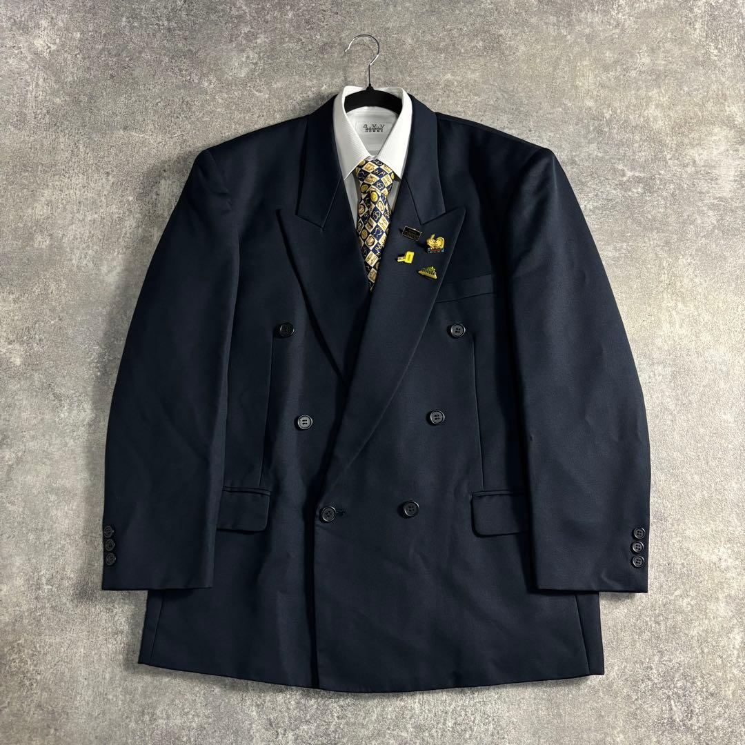 【vintage】セットアップ ダブルスーツ クラシックブルー GUCCI
