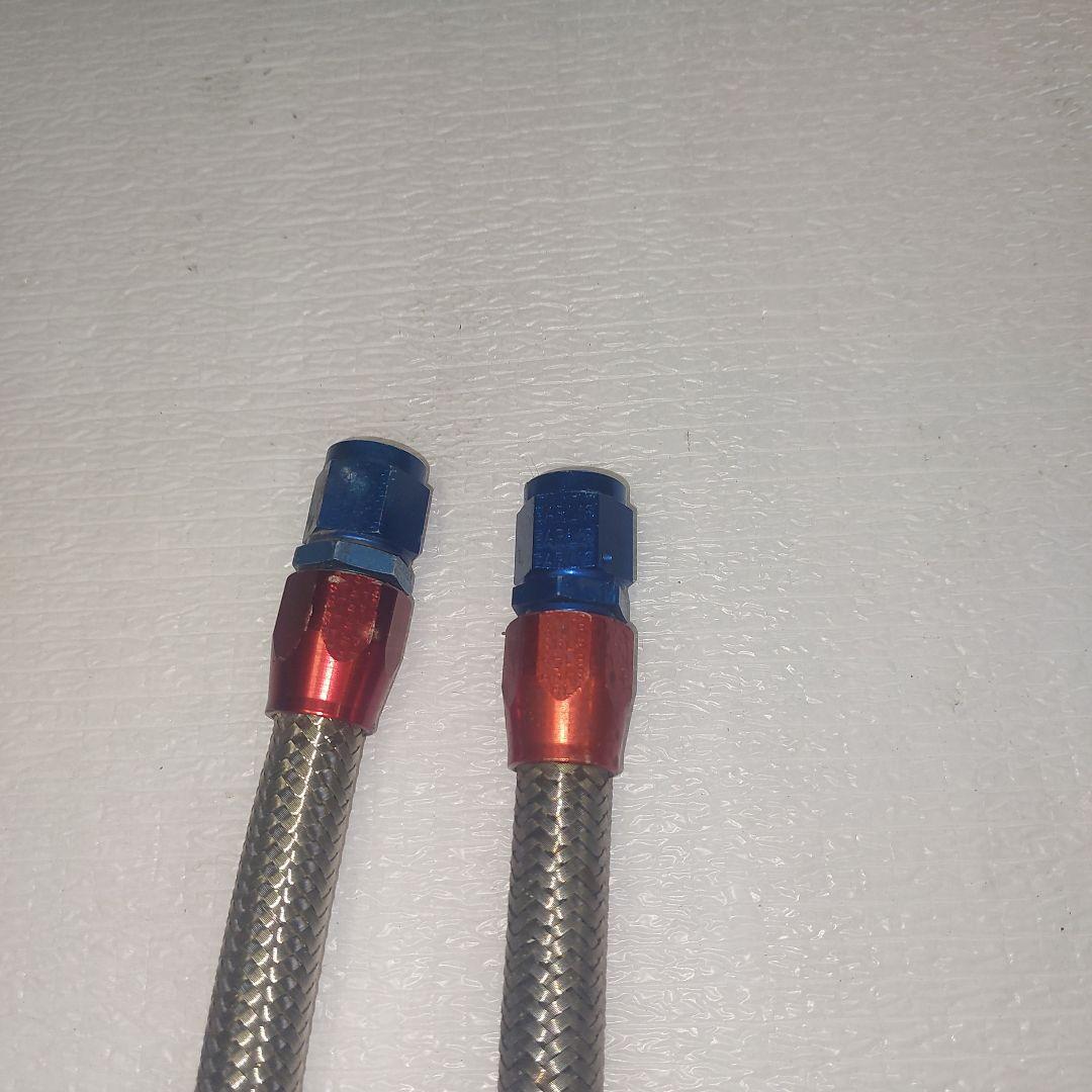 CBX400F/550F アールズオイルクーラーメッシュホース④