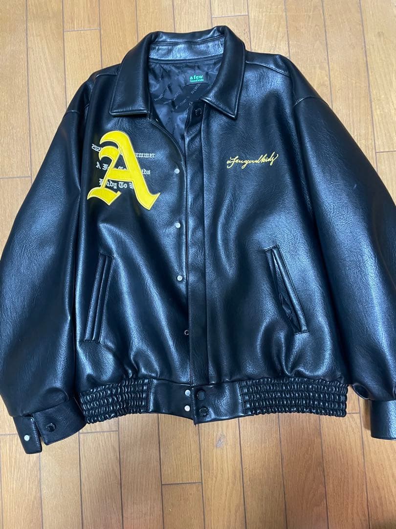 A.F.G.K レザー スタジャン ブラック