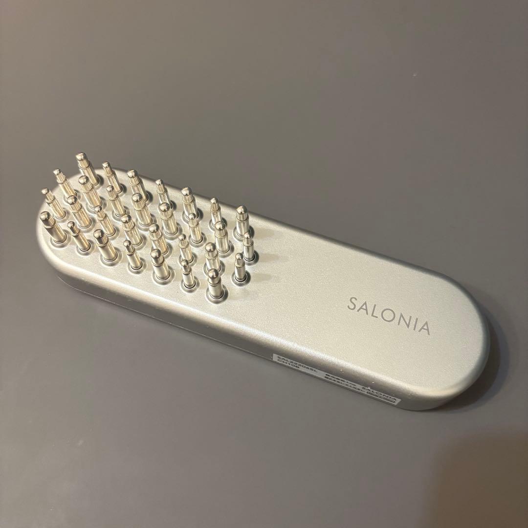 SALONIA 電気 スカルプ ブラシ シルバー