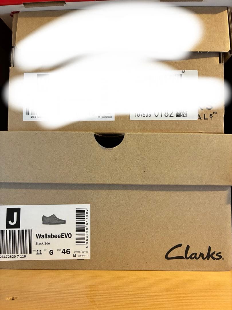 クラークス　ワラビーEVO　黒　29cm