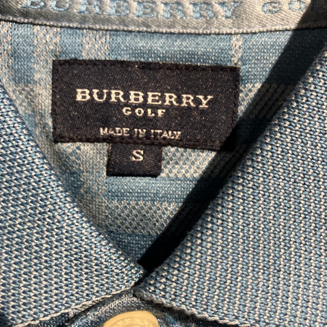 新品　イタリア製　BURBERRY GOLF チェック柄ポロシャツ　バーバリー