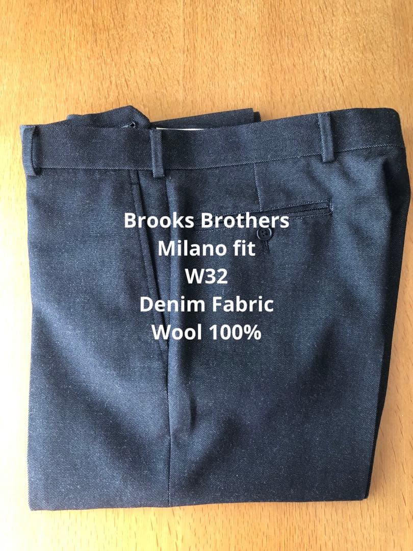 スーツ Brooks Brothers denim fabric fit wool