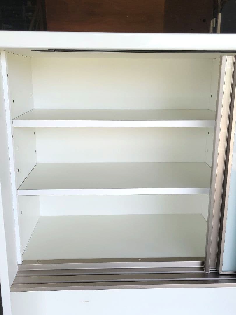 引取り限定！幅120cm キッチンボード 食器棚 アルミナ2 120KB ニトリ