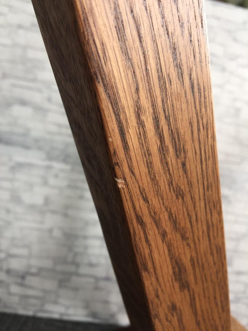 ☆引取限定☆カナデモノ カフェテーブル ガラス 75cm オーク無垢材