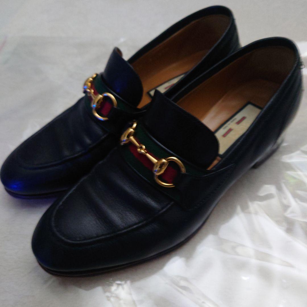 GUCCIホースビットローファーsize5（着用感25.5相当）黒