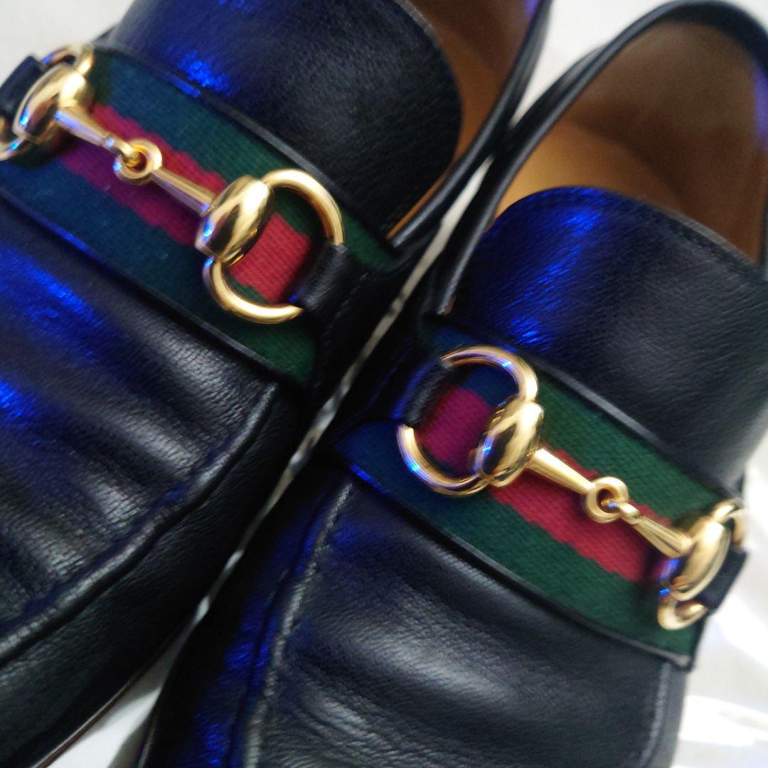 GUCCIホースビットローファーsize5（着用感25.5相当）黒