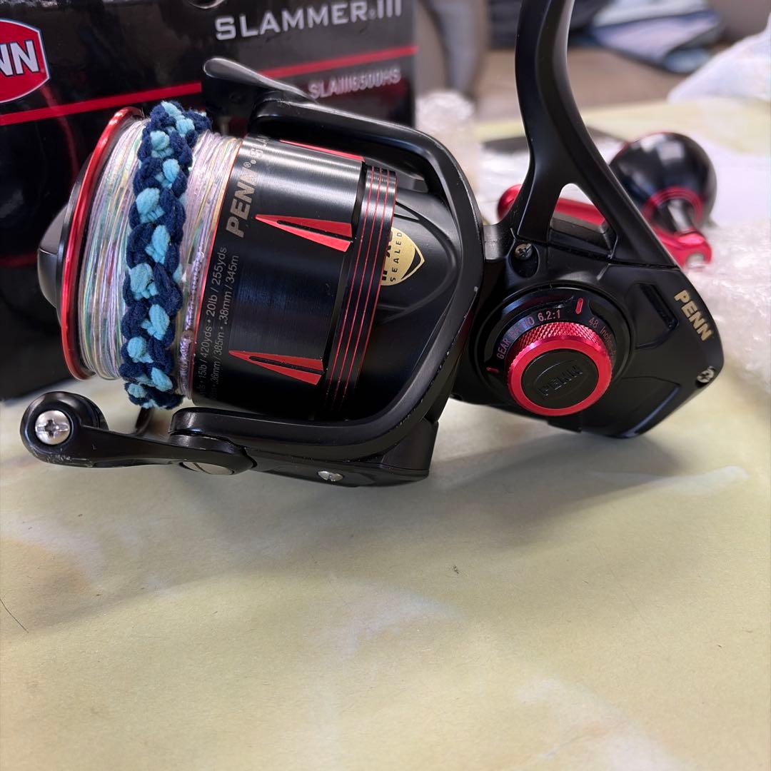 本日限定価格 PENN SLAMMER III 6500HS スピニングリール