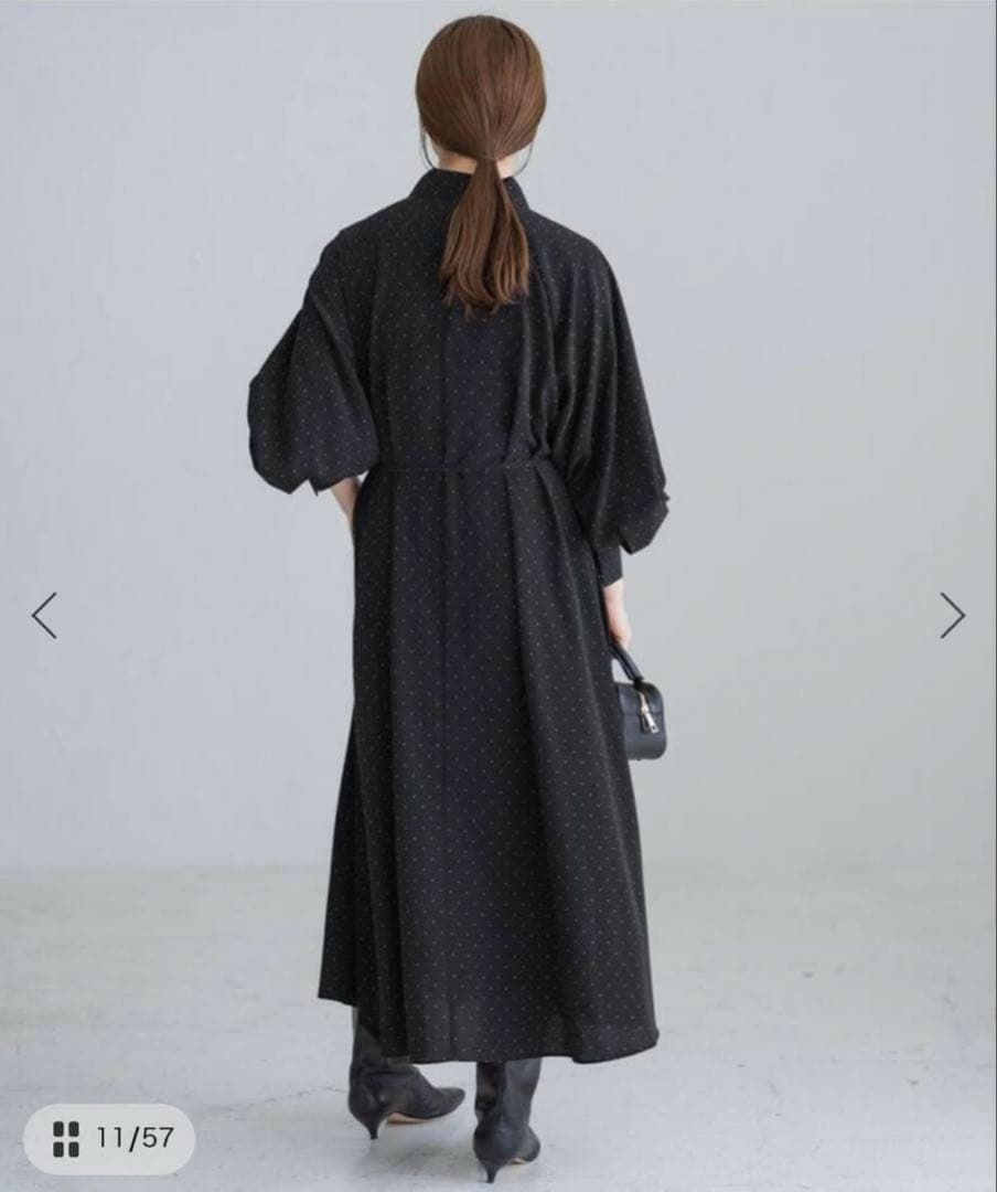 【本日まで】IENA ドットサッシュワンピース