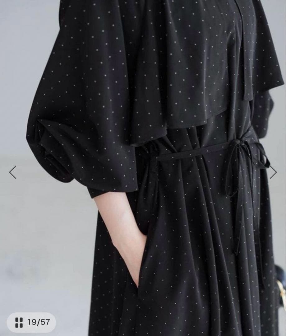 【本日まで】IENA ドットサッシュワンピース