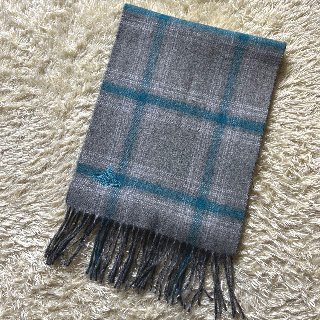 Vivienne Westwood カシミヤ 100%　リバーシブルマフラー