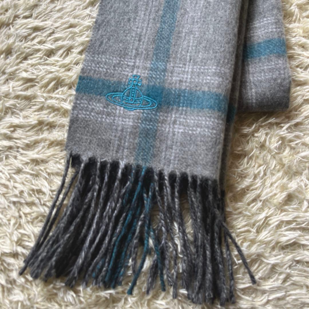 Vivienne Westwood カシミヤ 100%　リバーシブルマフラー