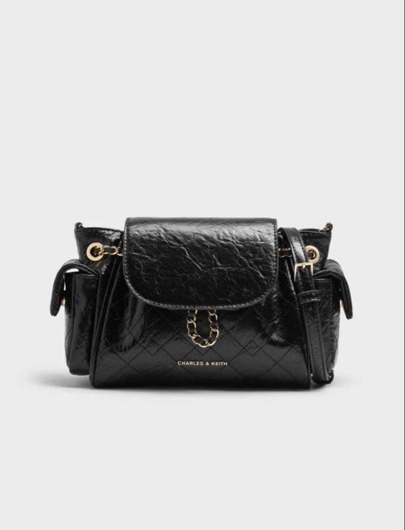 新品　CHARLES&KEITH Duo 2wayフロントフラップバックパック