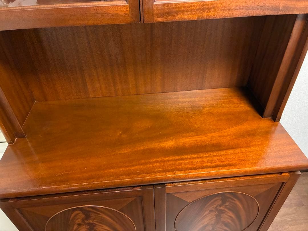 英国ヴィンテージ 飾り棚 本棚 カップボード ブ ックシェルフ