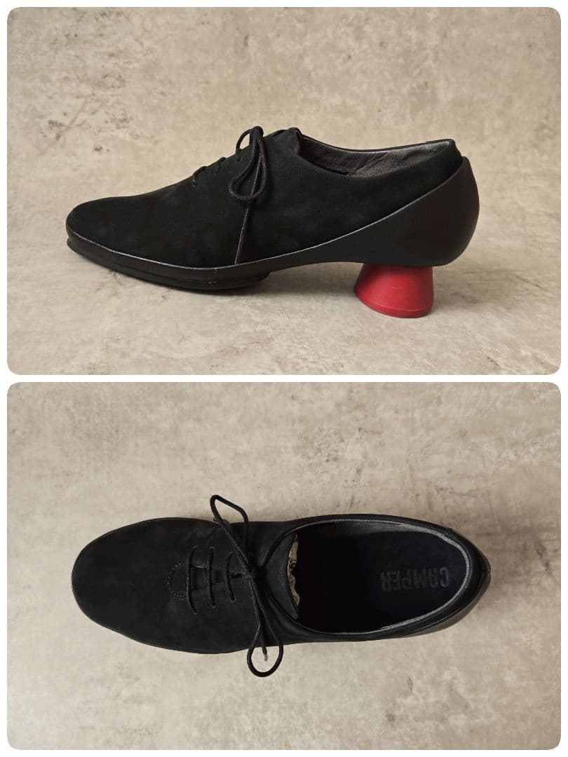 未使用★ CAMPER カンペール ALRIGHT ブラック レースアップ 24