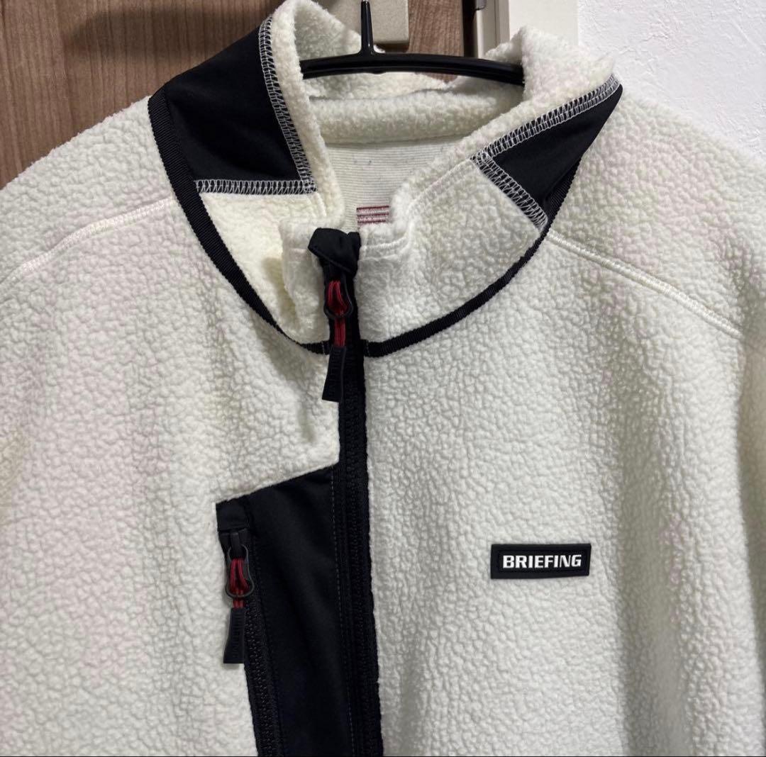 BRIEFING フリースジャケット ホワイト