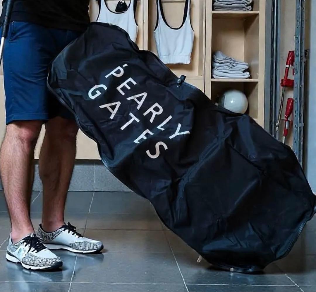 パーリーゲイツ　キャディバッグ　ケース　トラベルカバー　黒　カバー　トラベル