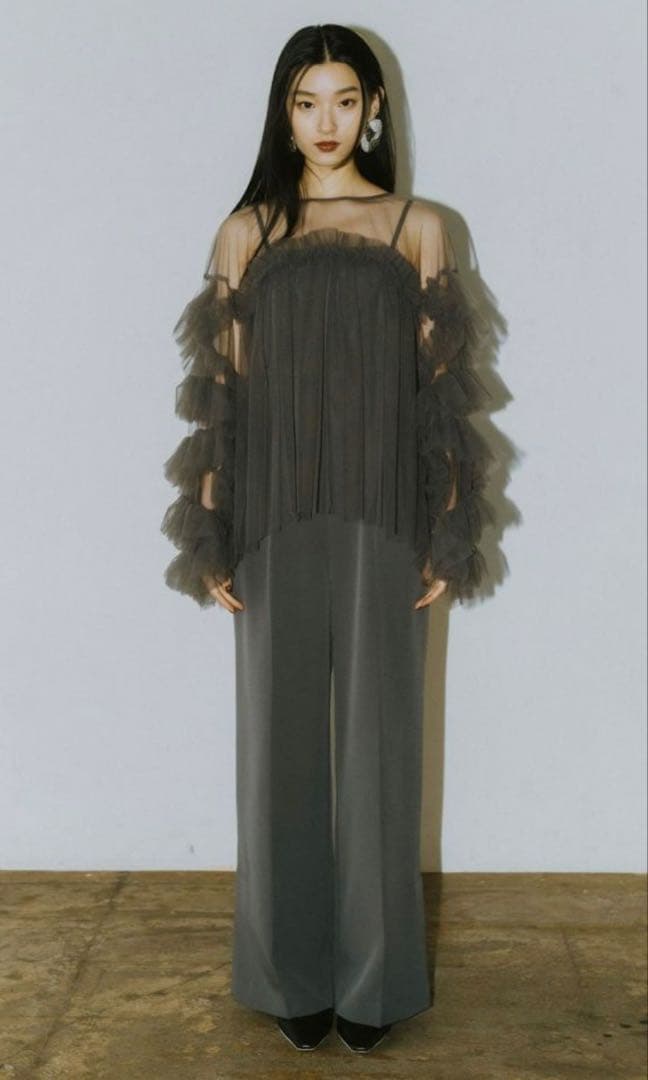 ANDRESD デコラティブチュールトップス　オールインワン　ドレス