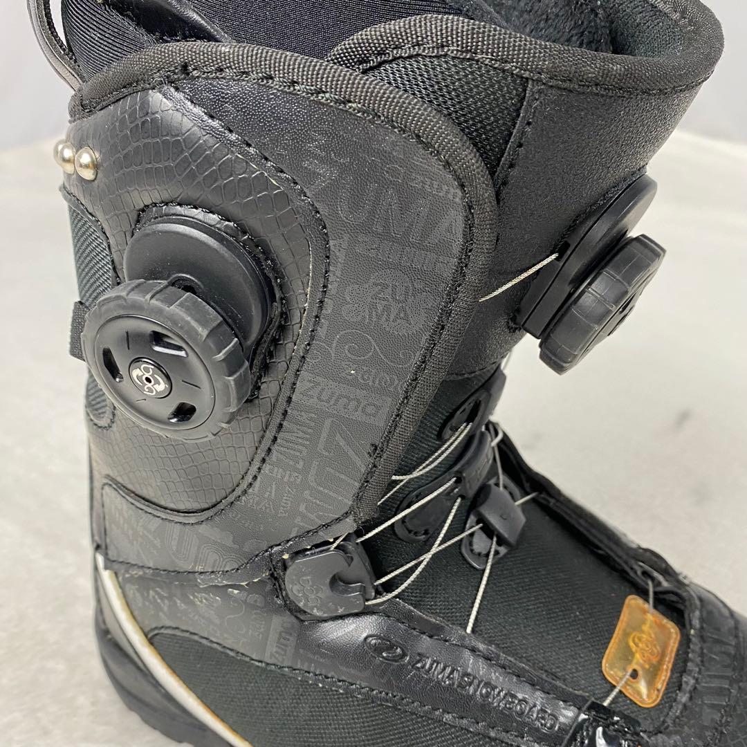 【美品】ZUMA スノボブーツ　25.5㎝ ダブルBOA ブラック　簡単