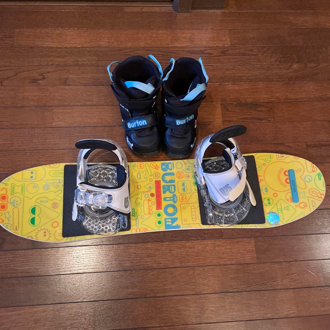Burton スノーボード イエロー ブーツ付き