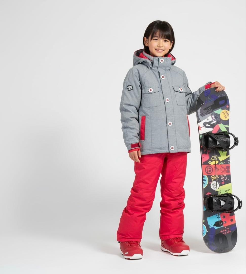 美品 デサント DESCENTE キッズ スキーウェア サイズ140 スノボにも