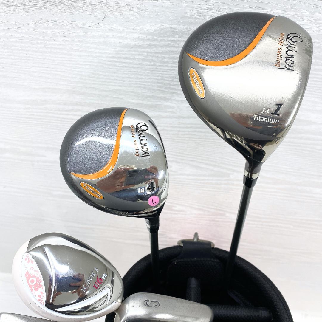 【初心者様推奨‼】 クインシー ダンロップ レディース ゴルフクラブ セット L