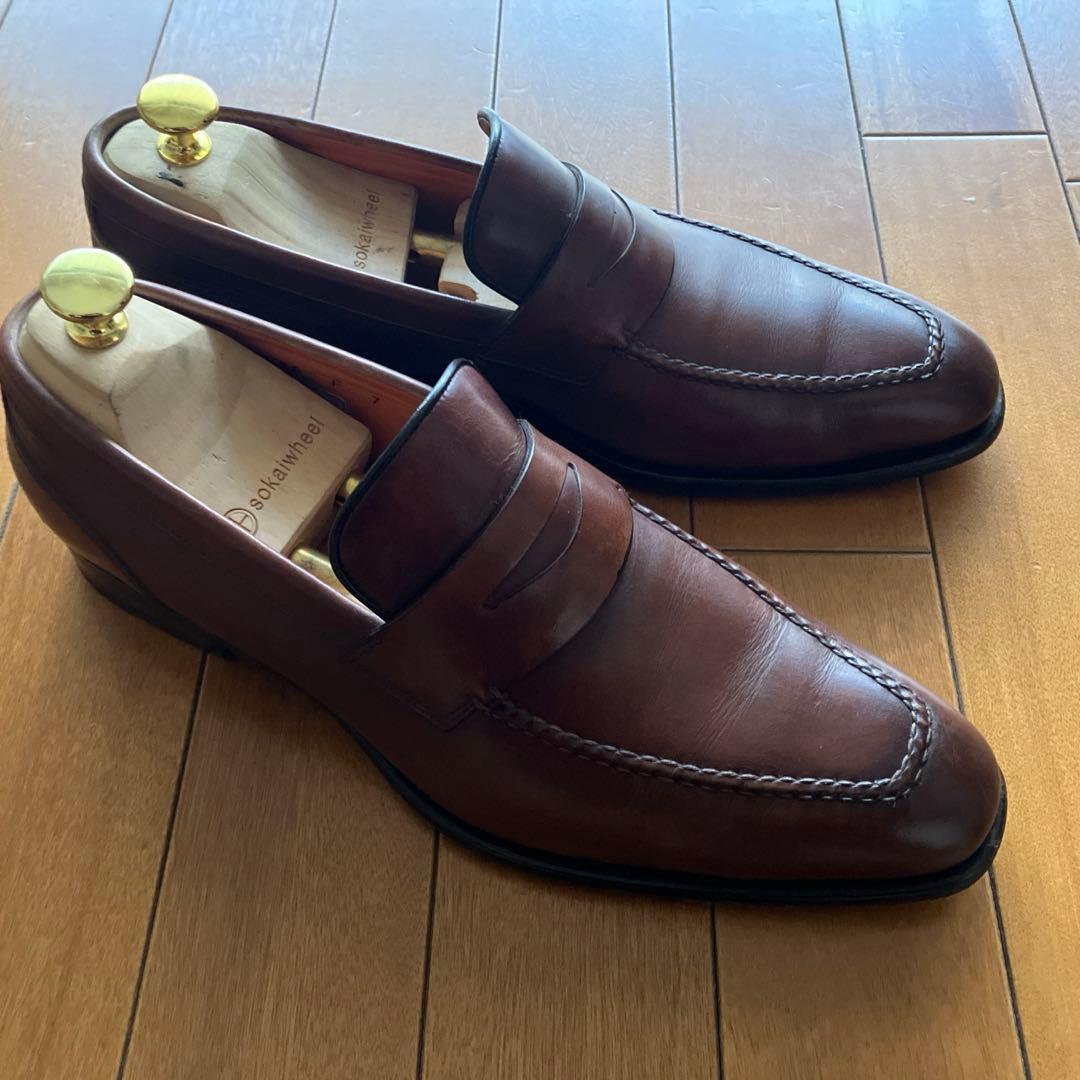 お値引き. 美品⭐サントーニ　ローファー　ブラウン　サイズ7