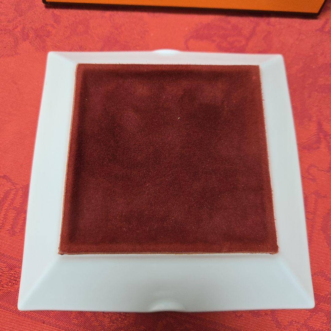 HERMES スクエア型灰皿 ホワイト 美品‼