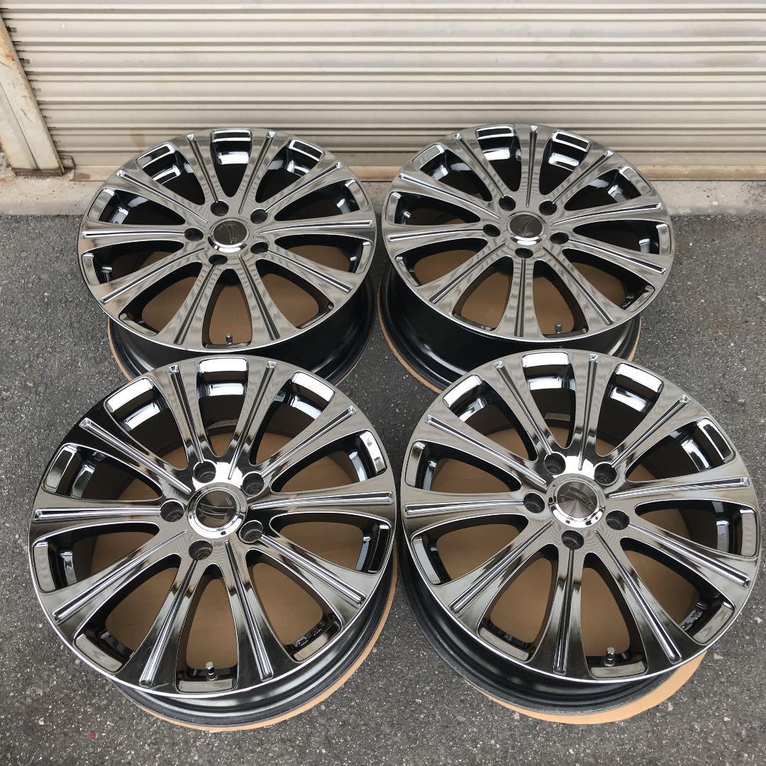 メーカー不明(日本製)メッキアルミホイール17インチ7J